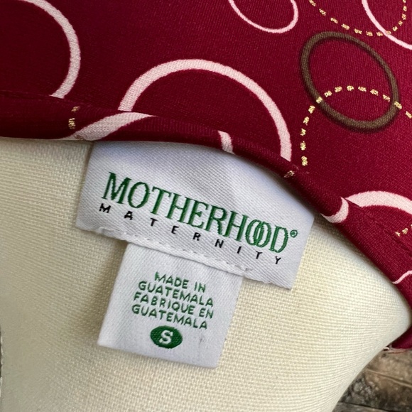 Motherhood Maternity Red Casual Midi Dress with Scoop - Picture 5 of 6